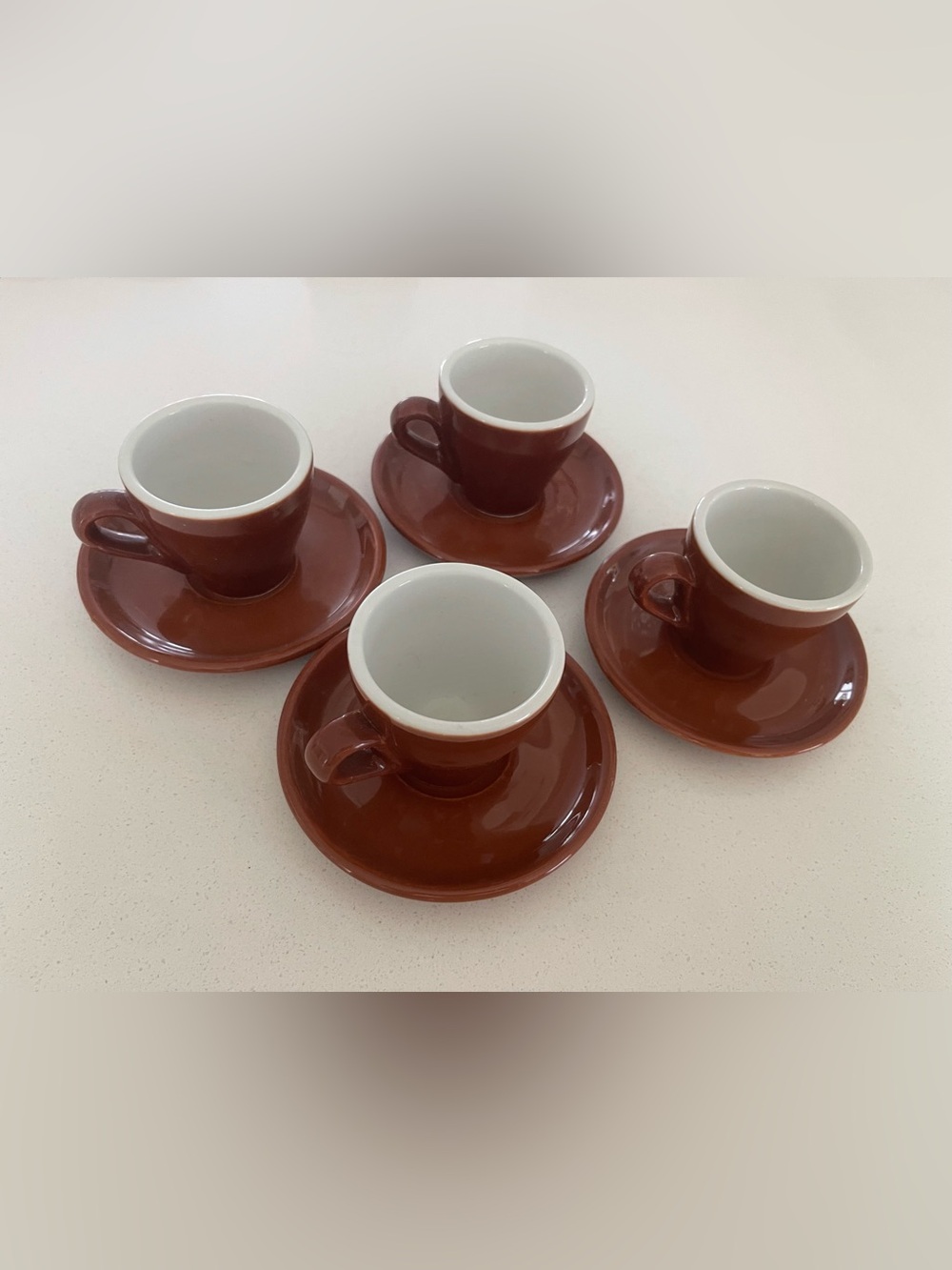 Vintage Italian Ceramic Espresso Cup and Saucer Set